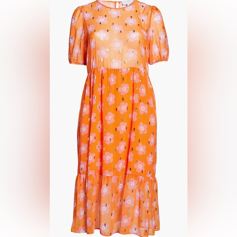 Never Fully Dressed Orange and Pink Dress